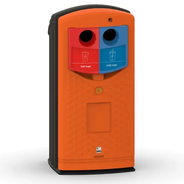 Envirobank Split 180 Litre Hot & Cold Cup Bin