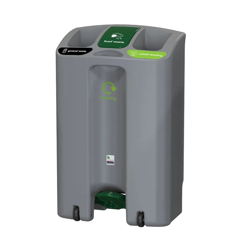EnviroStep 90 Litre (3x30L) Recycling Bin (Triple)